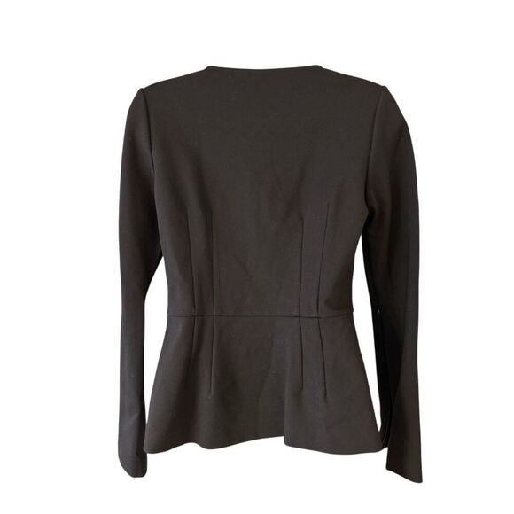 G.I.L.I. Zip Sleeve Milano Ponte Top Black Size 4 - Picture 4 of 8